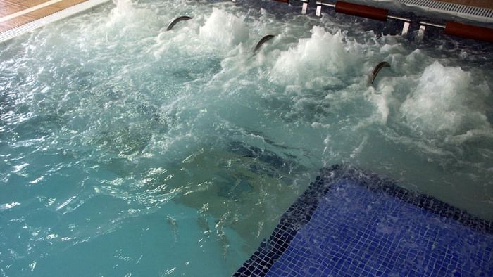 Closeup of a Hot tub in a spa at Originals Hotels