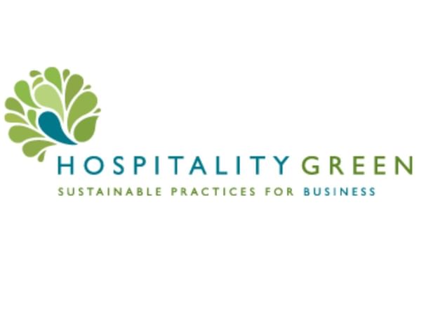 Hospitality Green logo used at Honor’s Haven Retreat