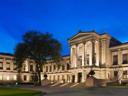 Entrance of the Museum of fine arts at Backstage at the Verb