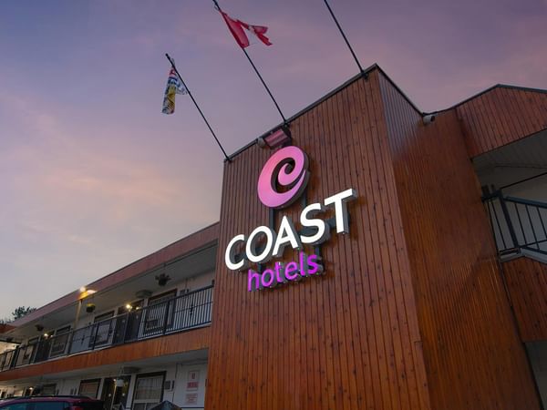 Coast Dawson Creek Hotel exterior at night