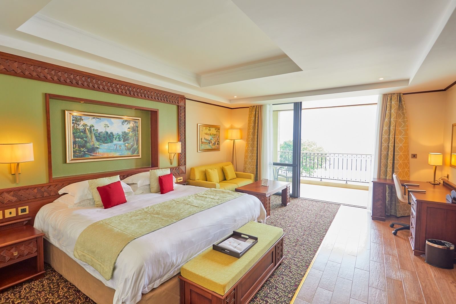 Interior of King deluxe room at Goma Serena Hotel