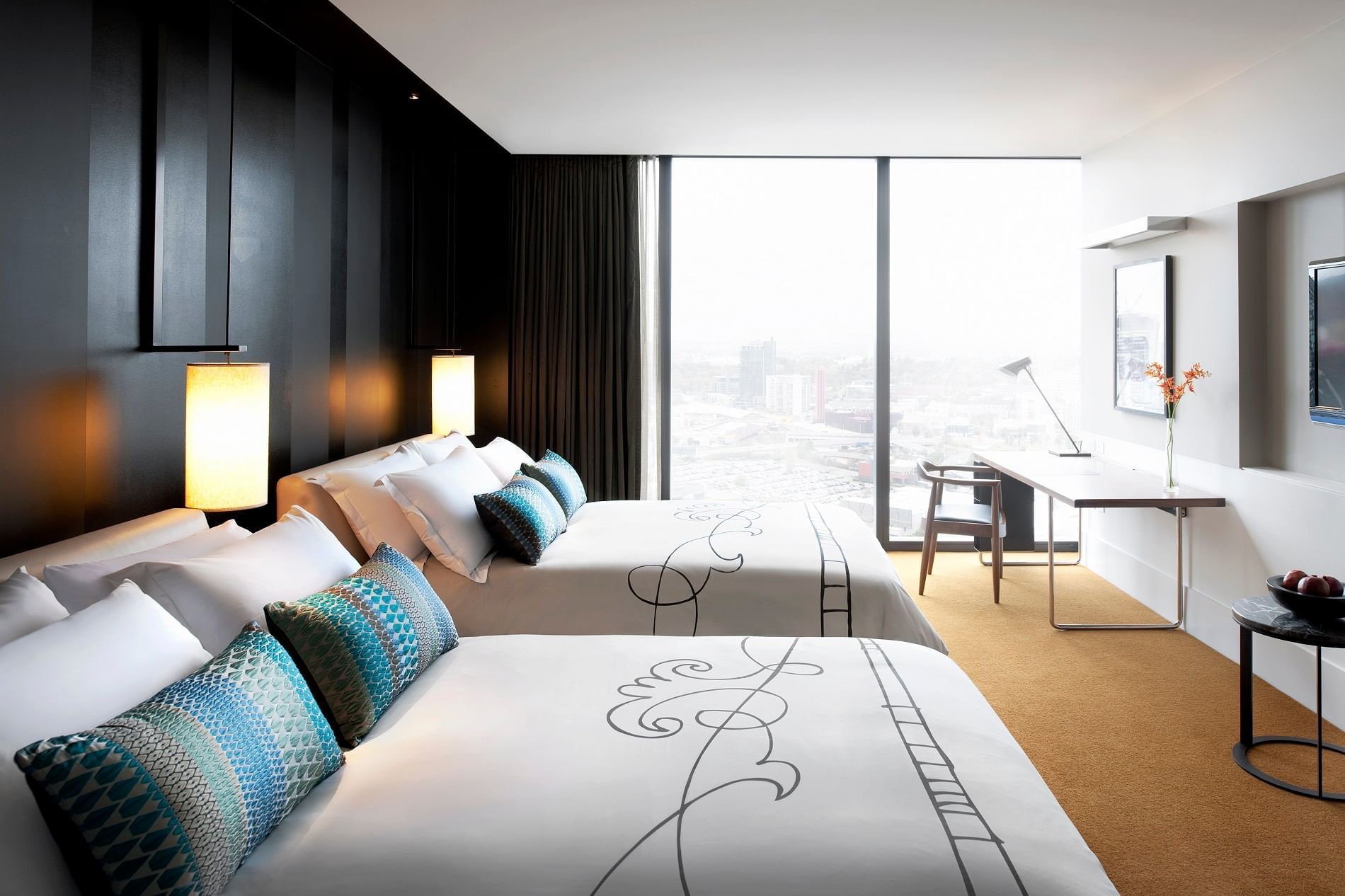Luxe Twin Accommodation At Crown Metropol Melbourne