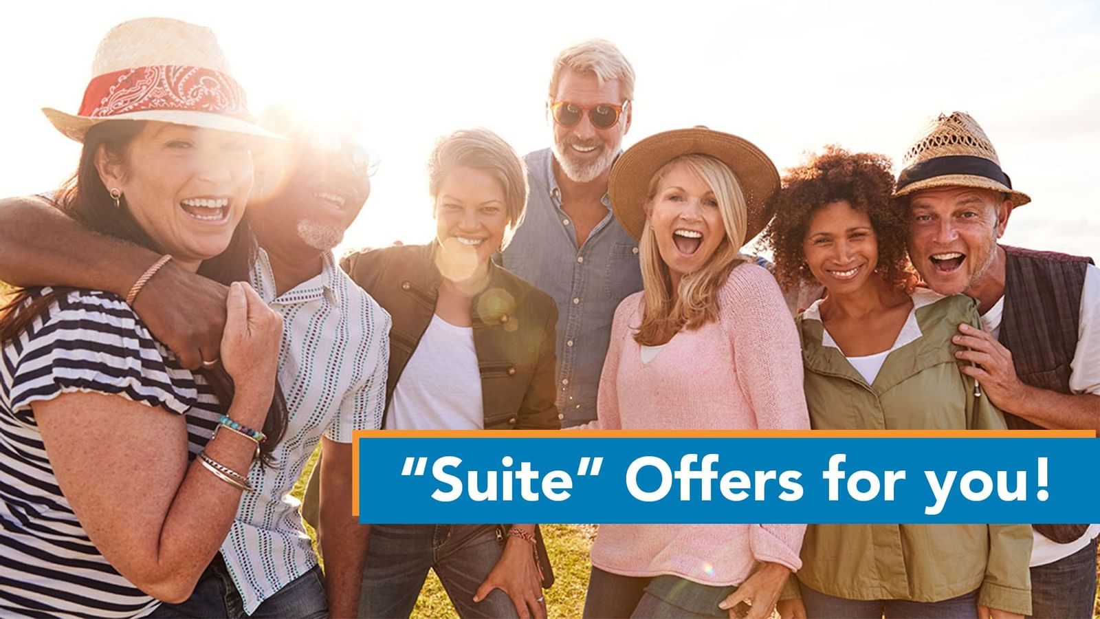 Suite Offers with friends background at Legacy Vacation Resorts