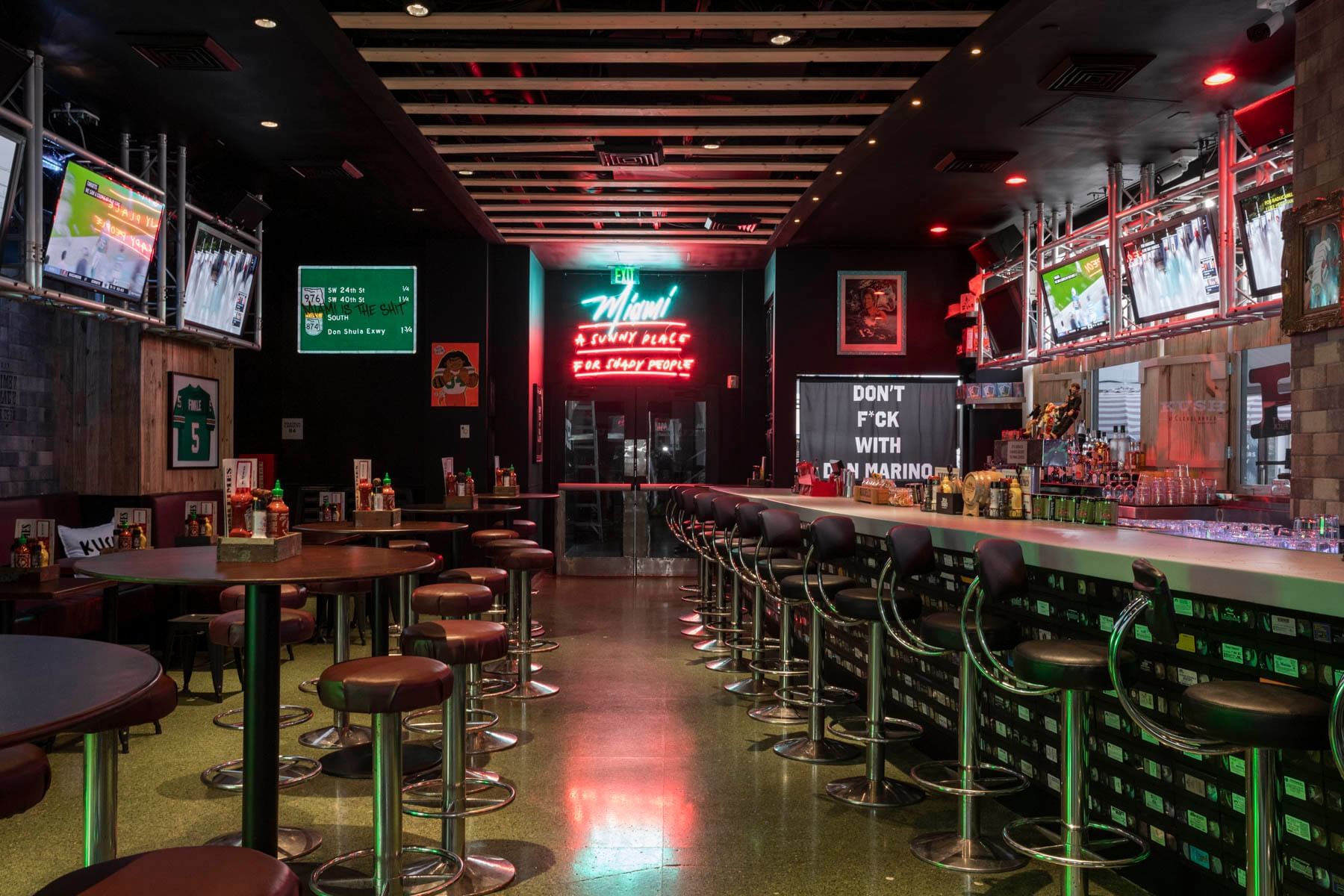 sports bar interior