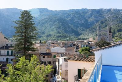 Erfrischender Pool mit Bergblick Tramuntana - Penthouse-Pool