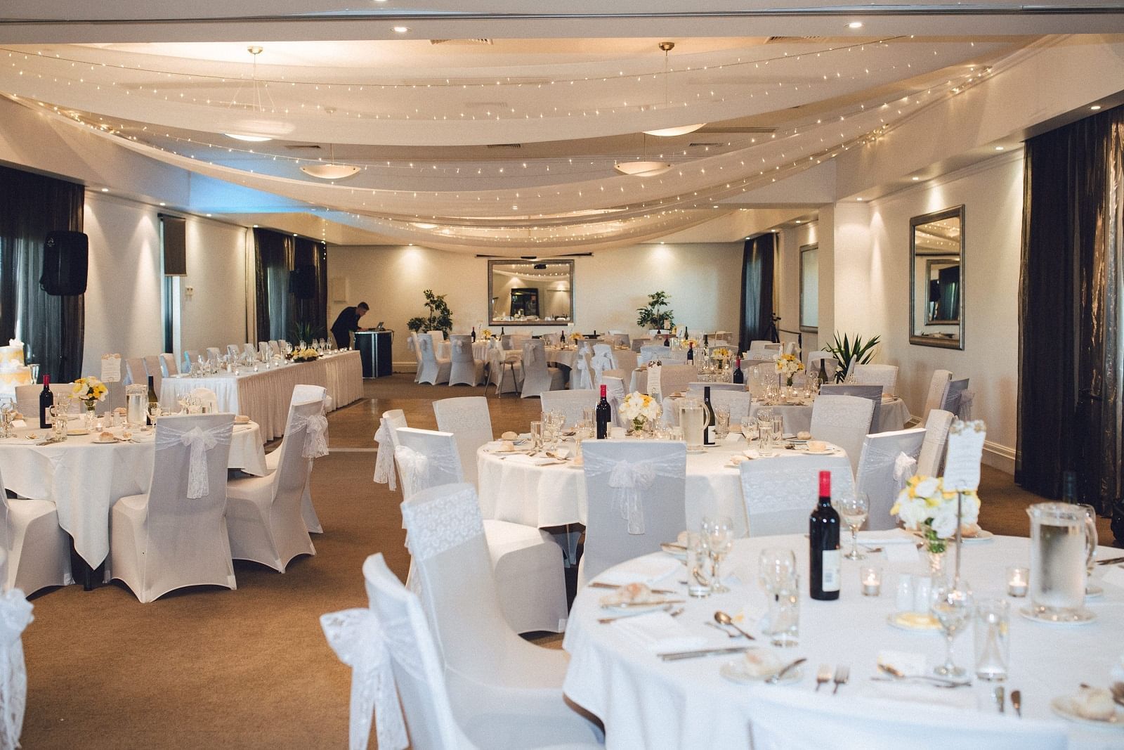 Arranged wedding venue with decors at Mercure Gerringong Resort
