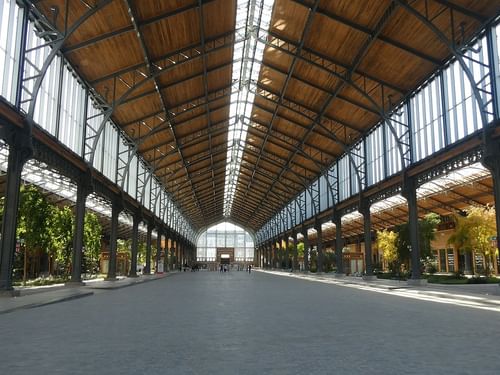 Interior view of the tour and taxis area near The Hotel Brussels