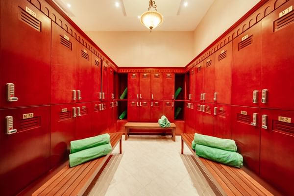 Interior of the Locker room at Lake Victoria Serena Spa 