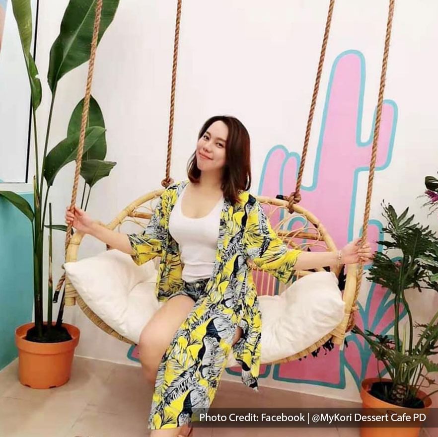 Insta worthy decor at Mykori Dessert Cafe, Port Dickson