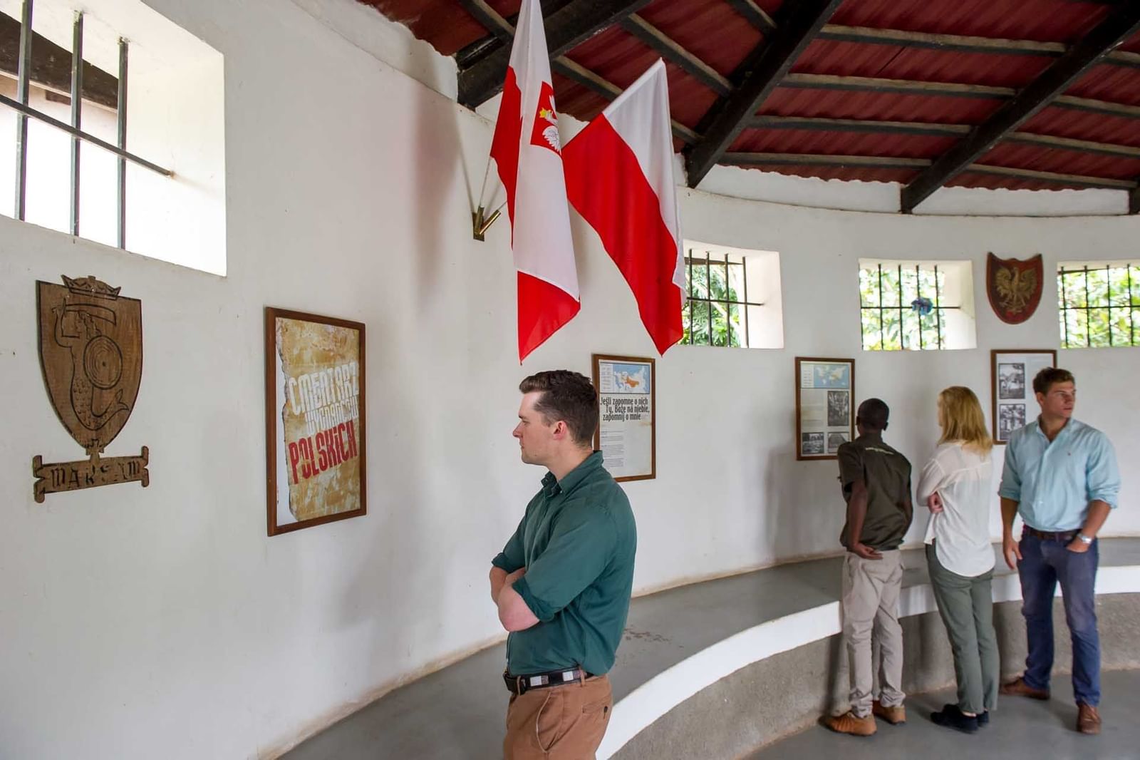 People in Polish Grave at Arusha Serena Hotels
