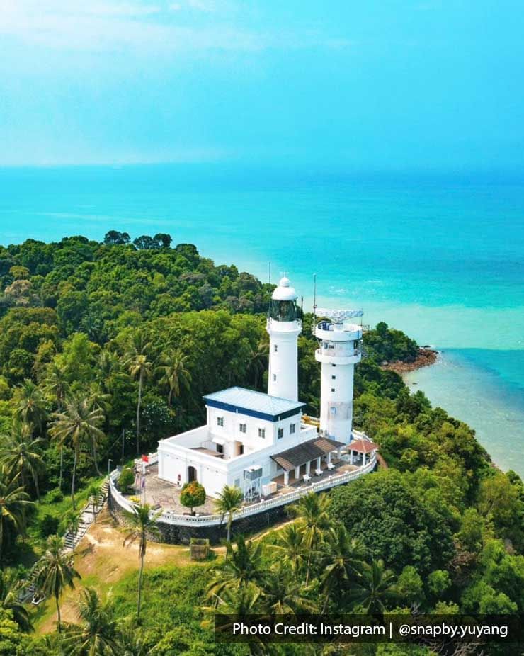 a bird-eye view of cape rachado lighthouse