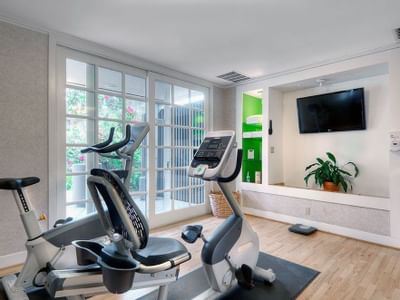 cardio machine in fitness center