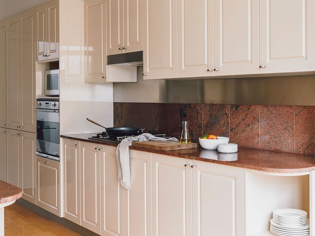 Kitchenette in 2 Bedroom 2 Bathroom Premium Apartment at Quay West Suites Melbourne