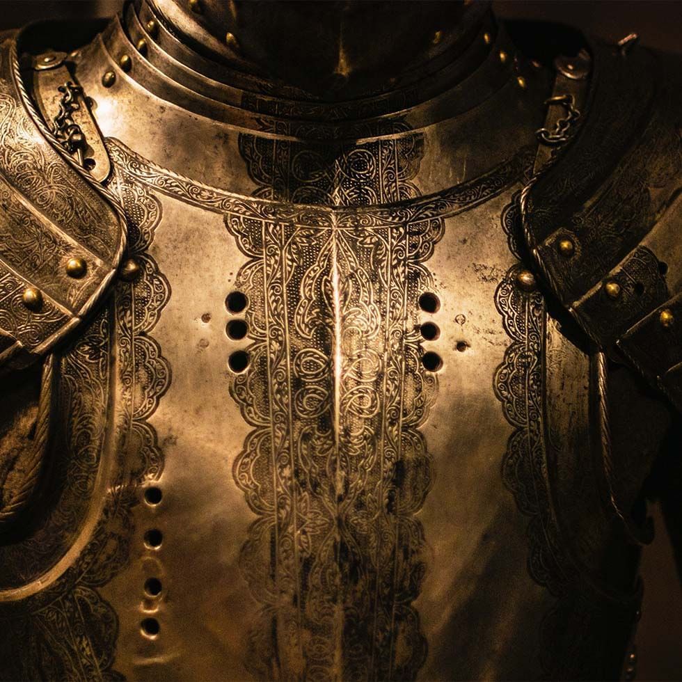 Close-up of a Cuirass, Medieval Times near Falkensteiner Hotels