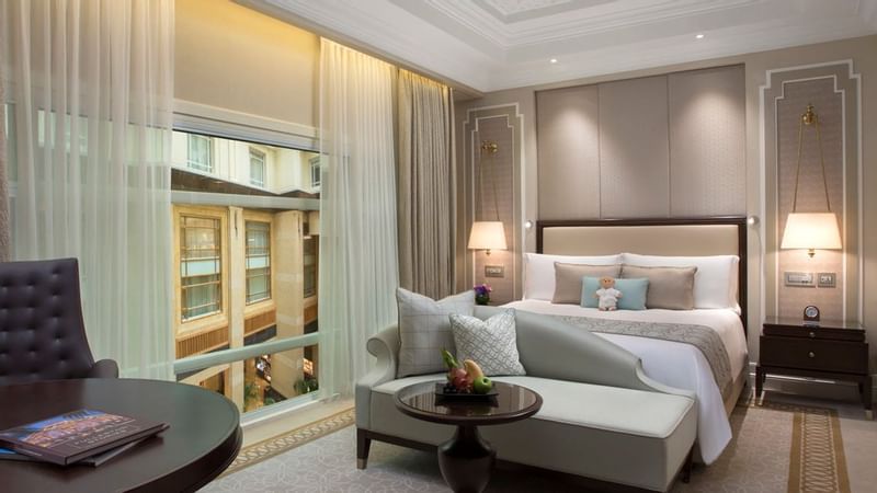 The Premier Courtyard Room with king bed at The Fullerton Hotels and Resorts