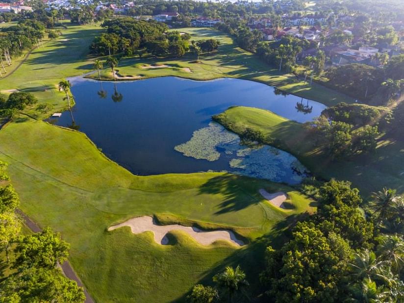 Aerial view of Playa Dorada Golf ground near Blue JackTar Hotel