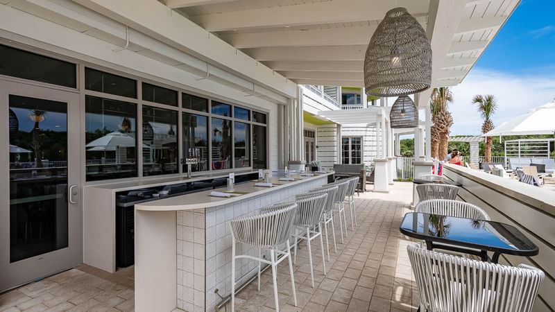 Outdoor Bar Area at Gather Kitchen + Bar