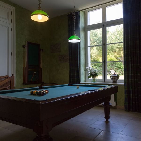 Pool table in The London Billiards Lounge at Originals Hotels