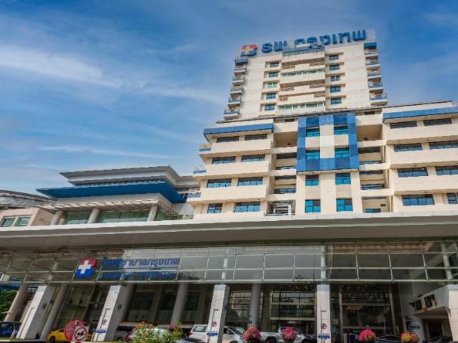 Exterior of Bangkok Hospital near Maitria Hotel Rama