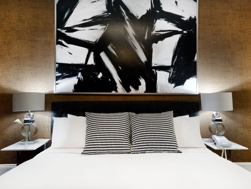 Large Bedded Hotel Guest Room at The Ameritania Hotel in New York City