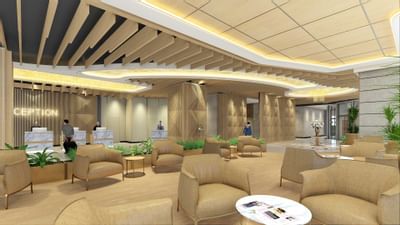 Interior of the lobby & reception area at St Giles Southkey