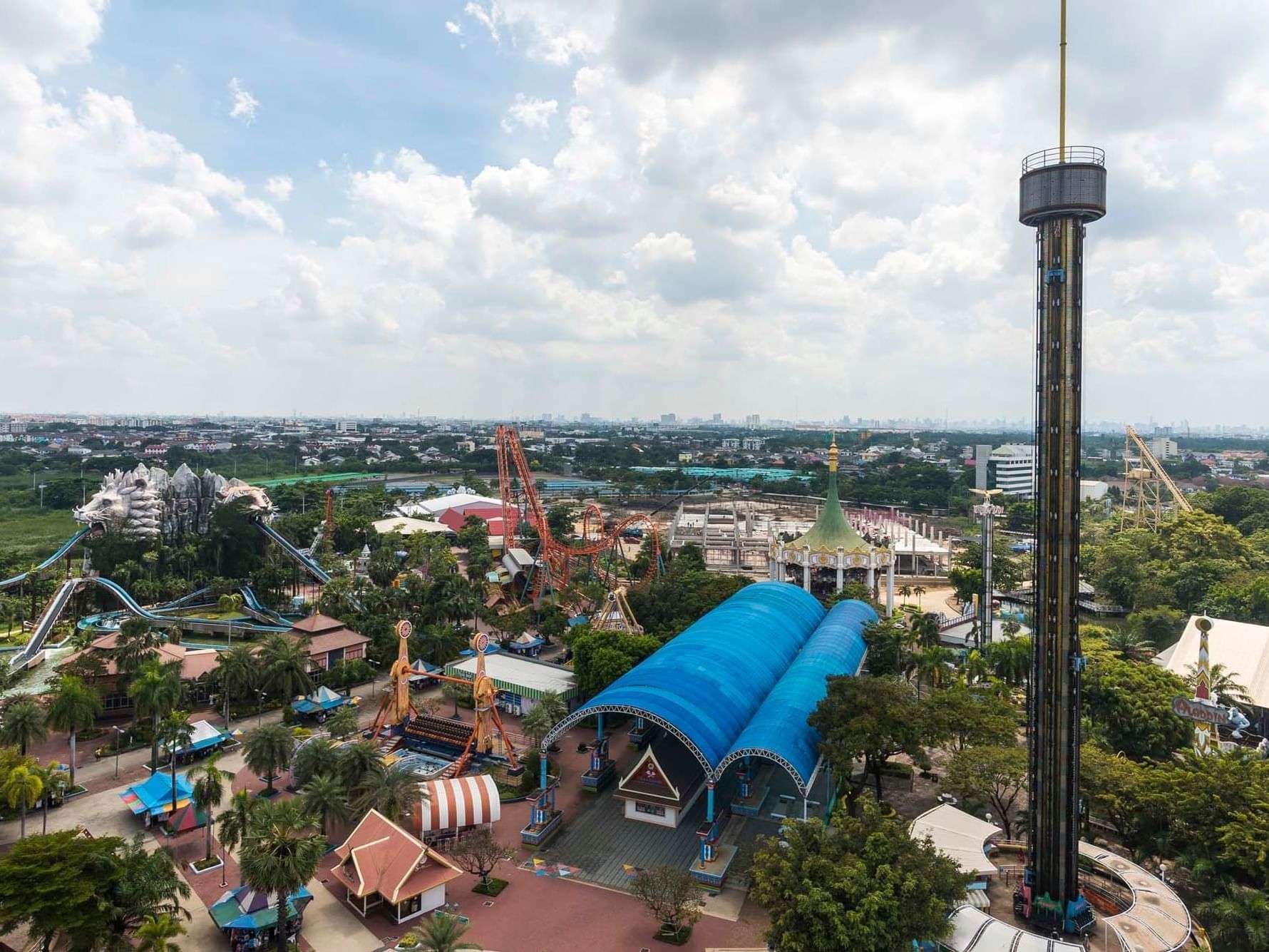 Bangkok, Thailand - May 1, 2017: Aerial Shot Of The Emporium And