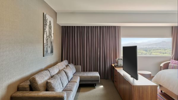 Lounge in Junior Suite 1 King bedroom at FA Hotels & Resorts