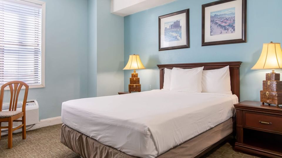 Bed in Studio at Brigantine Beach