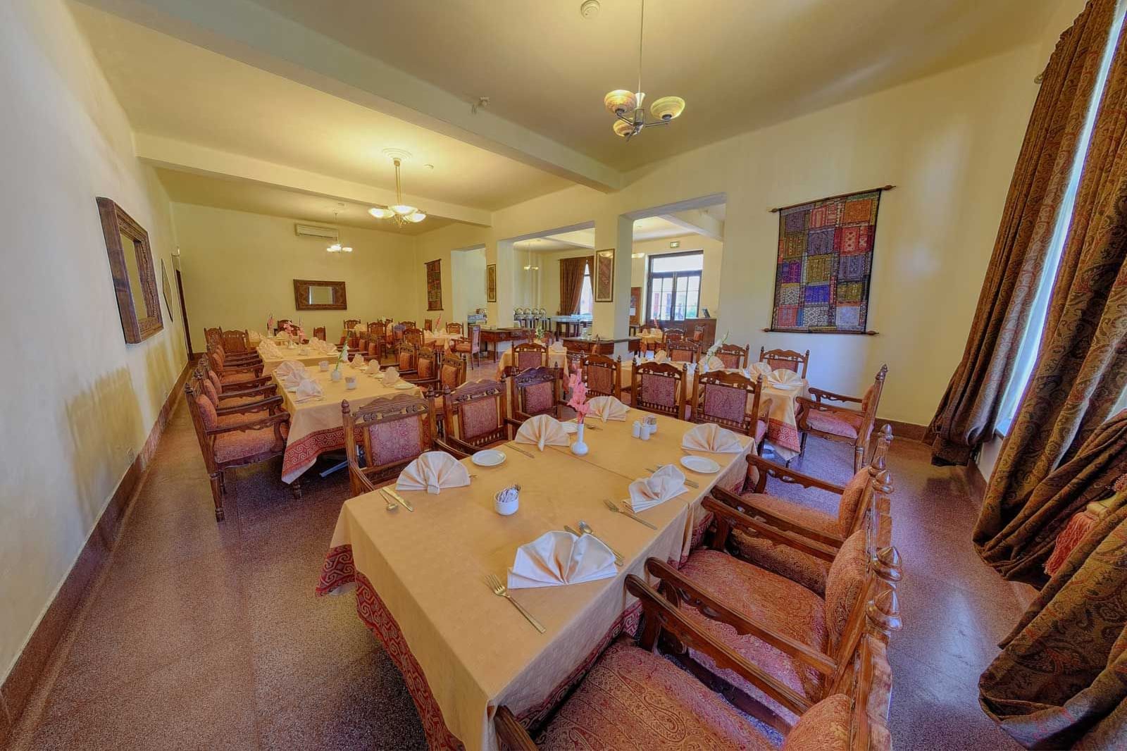 Interior of the Suvastu Restaurant at Swat Serena Hotel