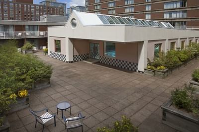 Aerial view of Courtyard at Hotel Halifax