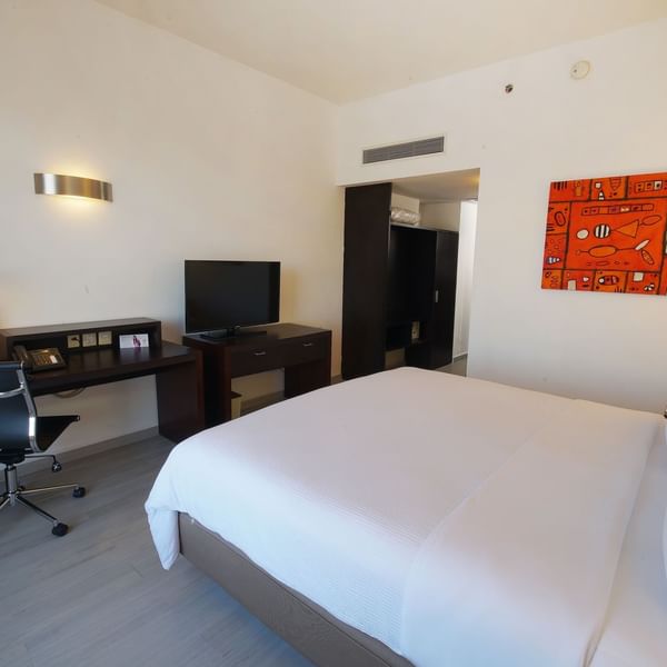 Interior of Superior Room with working desk at Fiesta Inn