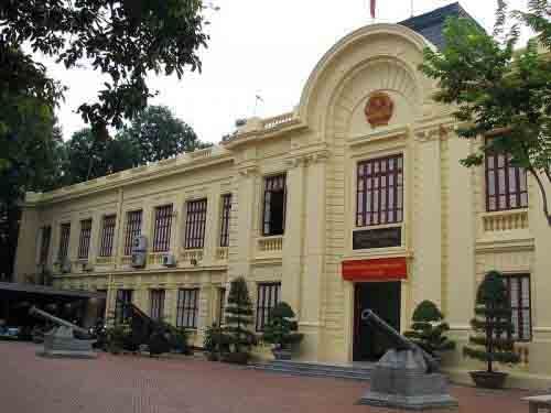 Exterior view of The Vietnam Museum of Revolution entrance near Sunway Hotel Hanoi