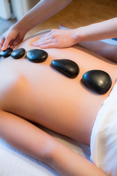 Health Spa Napa Valley spa treatment with stones