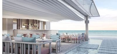 Lounge area & Bar counter in Restaurant & Beach Bar, U Hua Hin