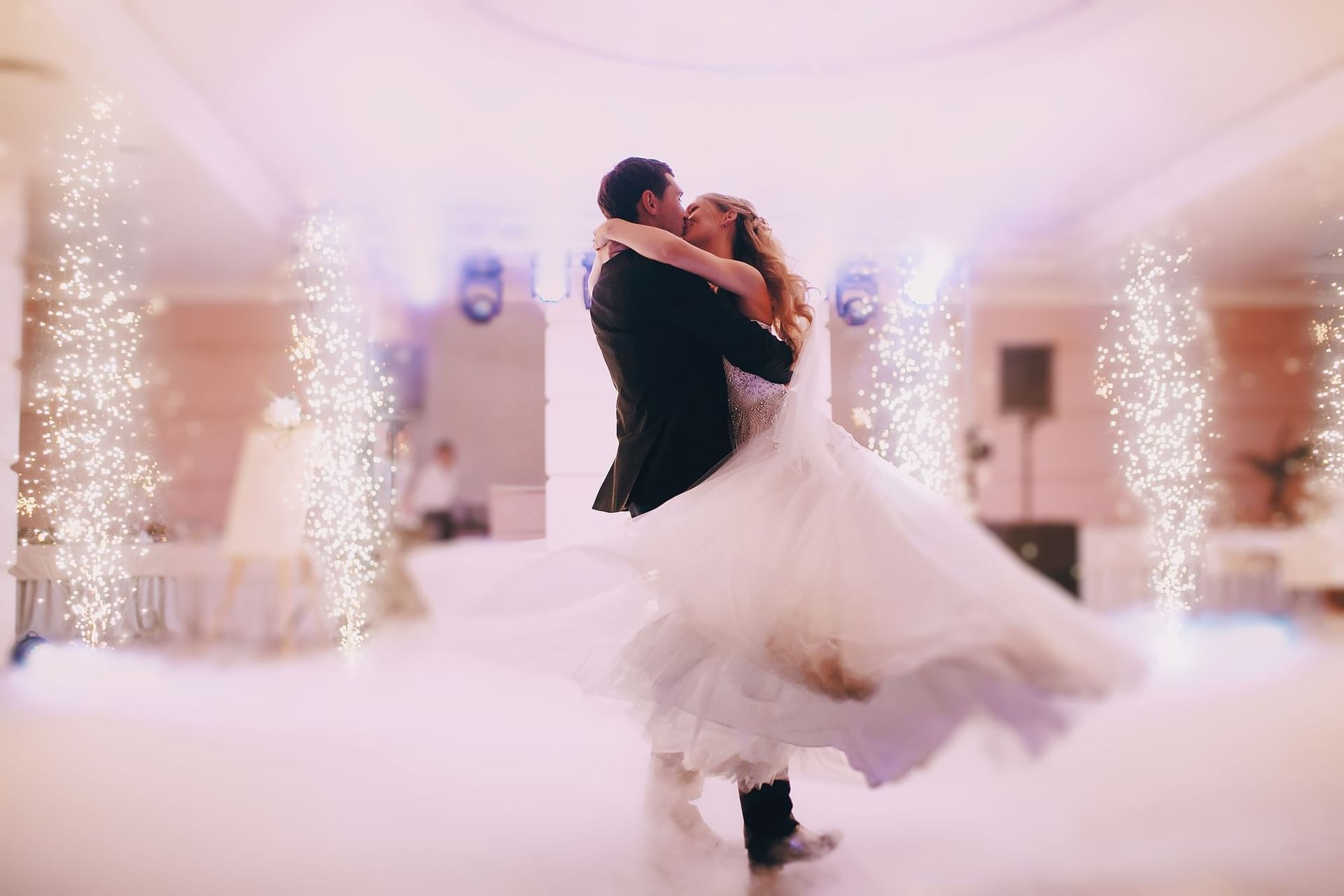 Newly wedded couple dancing at Holiday Inn Montego Bay
