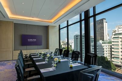 Arranged Bronze Meeting Room at Carlton Hotel Bangkok Sukhumvit