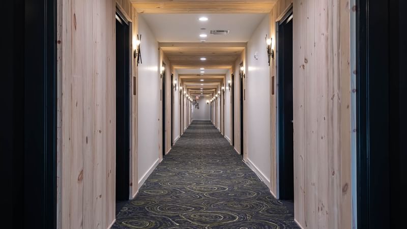 Second Floor Hallway to Rooms at The Lodge 30A