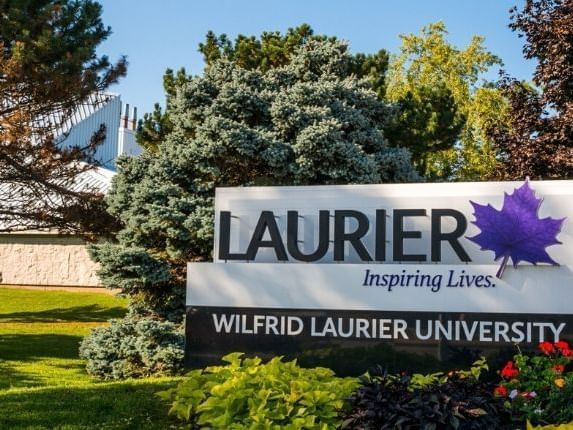 View of Wilfrid Laurier University near The Inn of Waterloo