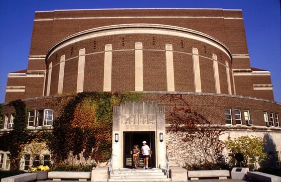 Exterior of Elliott Hall of Music near The Whittaker Inn