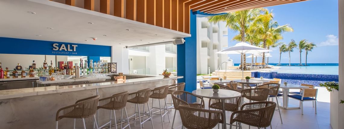 Salt Bar With Bottles & Glasses, The Morgan Resort Spa Village