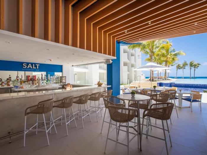 Salt Bar With Bottles & Glasses, The Morgan Resort Spa Village