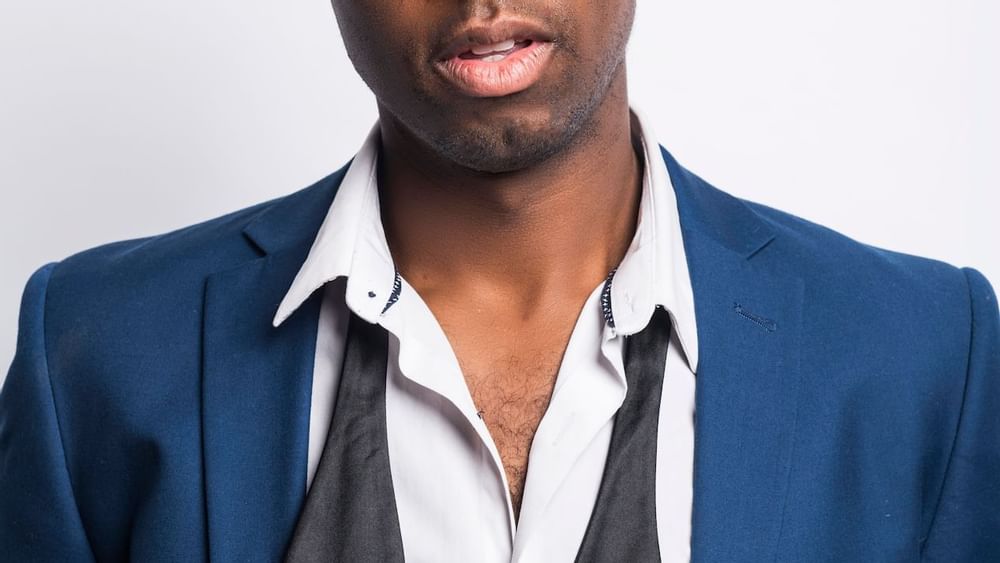 Half portrait of David Davis at Palazzo Versace Dubai