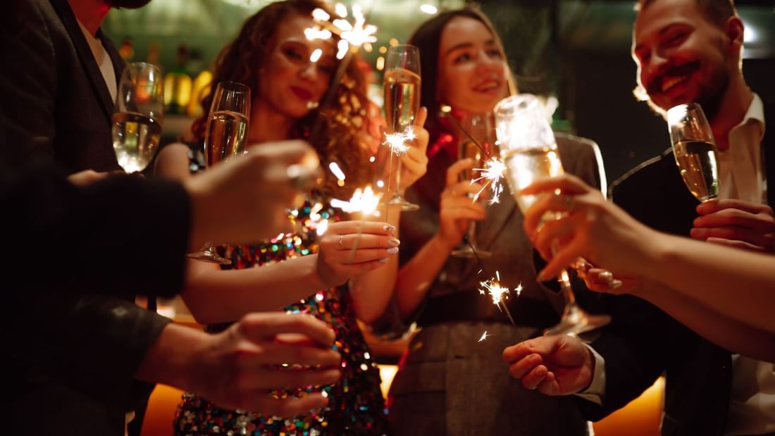 Group celebrating Christmas at Pullman Bunker Bay