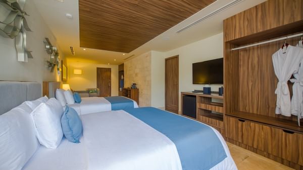 2-Double beds in Junior Suite, Naay Tulum Curamoria Collection
