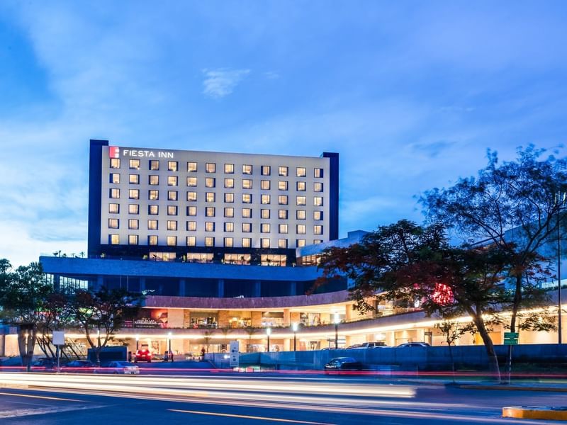 Exterior view of Hotel & street at Fiesta Inn Hotels