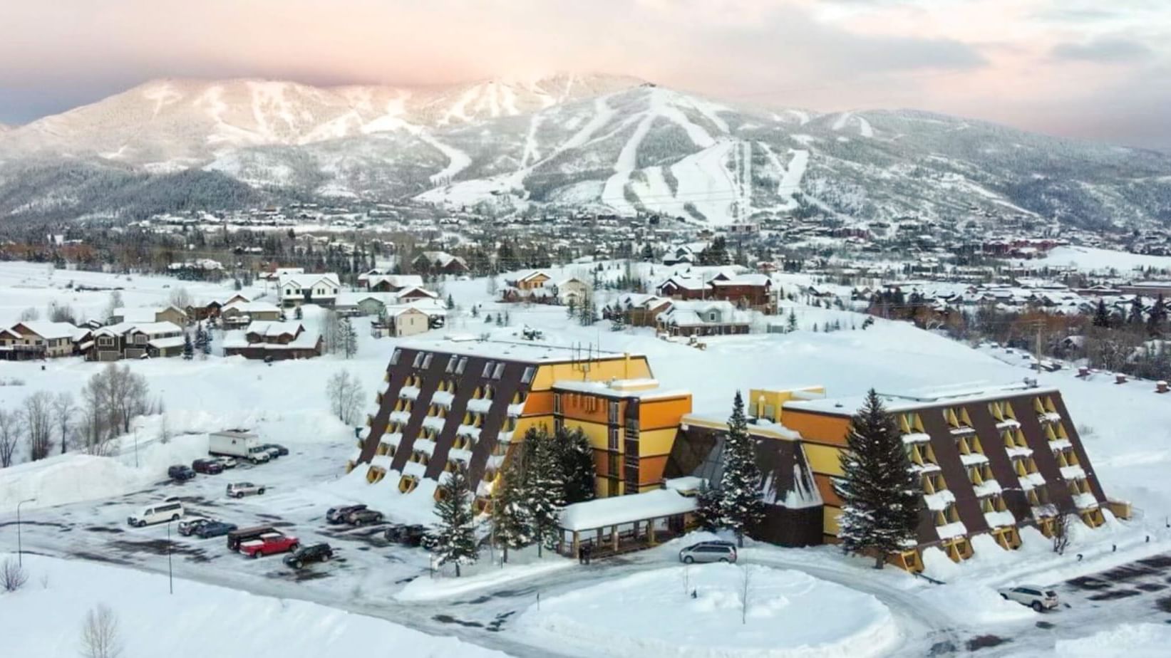 Winter aerial of Steamboat Hilltop at Legacy Vacation Resorts 