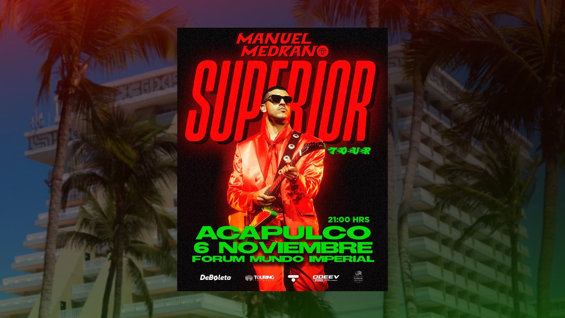 Hospedaje + Concierto de Manuel Medrano