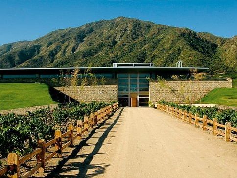 The entrance of the Montes Vineyard at NOI Blend Colchagua