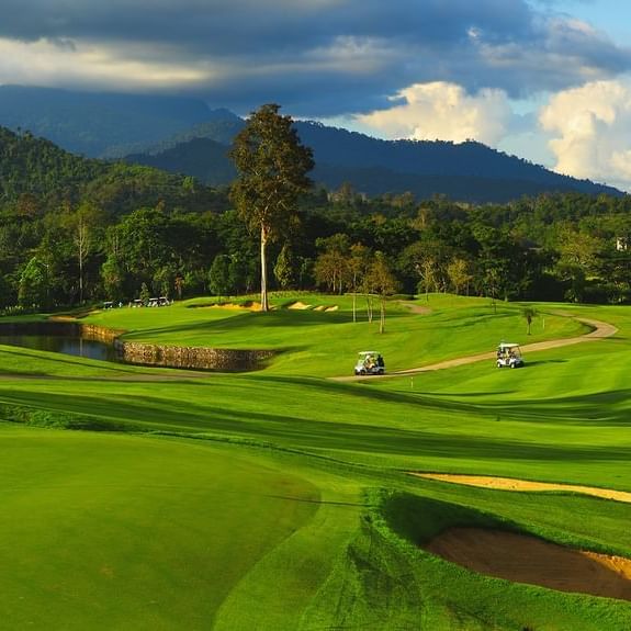 Landscape view of a golf course near Maitria Hotel Sukhumvit 18