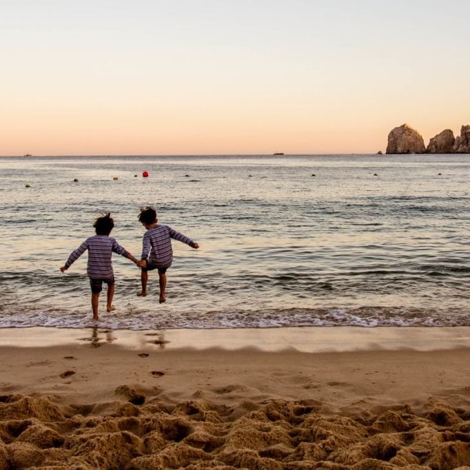 Portrait of Kids at the Beach near Casa Dorada Los Cabos